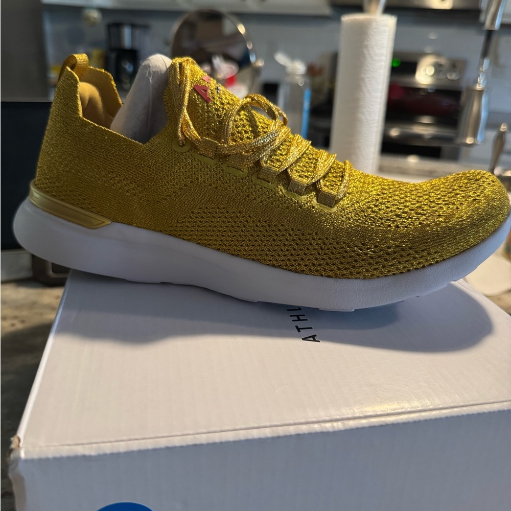 APL Women's Sneakers in Gold with Red and Blue Accents - Picture 4 of 9